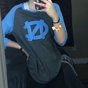 UNC Tarheel Quarter Sleeve